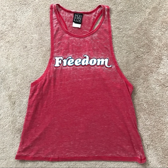 Modern Lux Tops - Target- Vintage Freedom Razor Back Tank